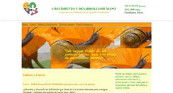 Desktop Screenshot of crecimientoydesarrollohumano.com